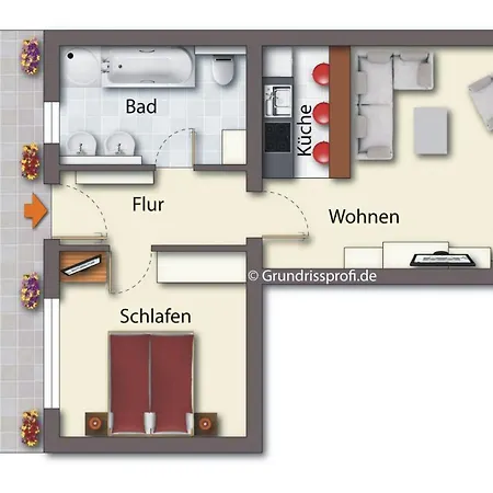아파트 Brise Jasmin App 03 제바트헤링스도르프